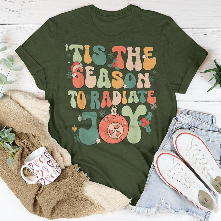 Tis The Season To Radiate Joy Xray Tech Radiology Christmas T-Shirt Unique Gifts