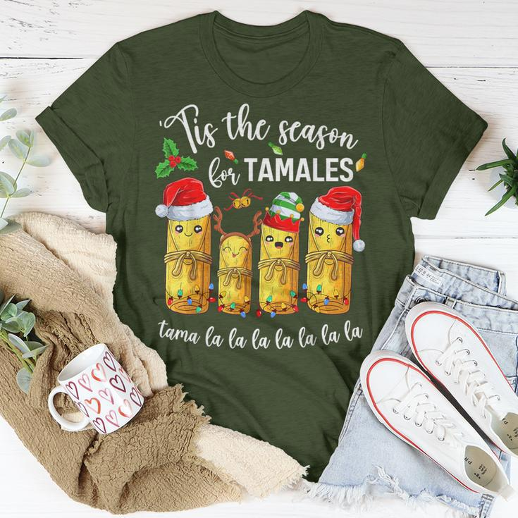 Tis The Season For Tamales Christmas Holiday Mexican Food T-Shirt Unique Gifts