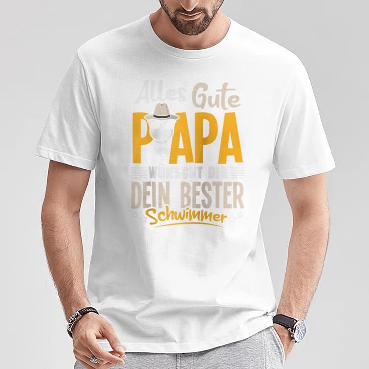 Alles Gute Papa Dein Bester Schwimmer -Ater Papaatertag Raglan T-Shirt Lustige Geschenke