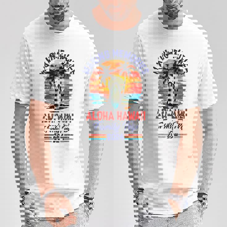 Aloha-Hawaii Family Trip 2024 Vacation Trip Making Memories T-Shirt Personalized Gifts