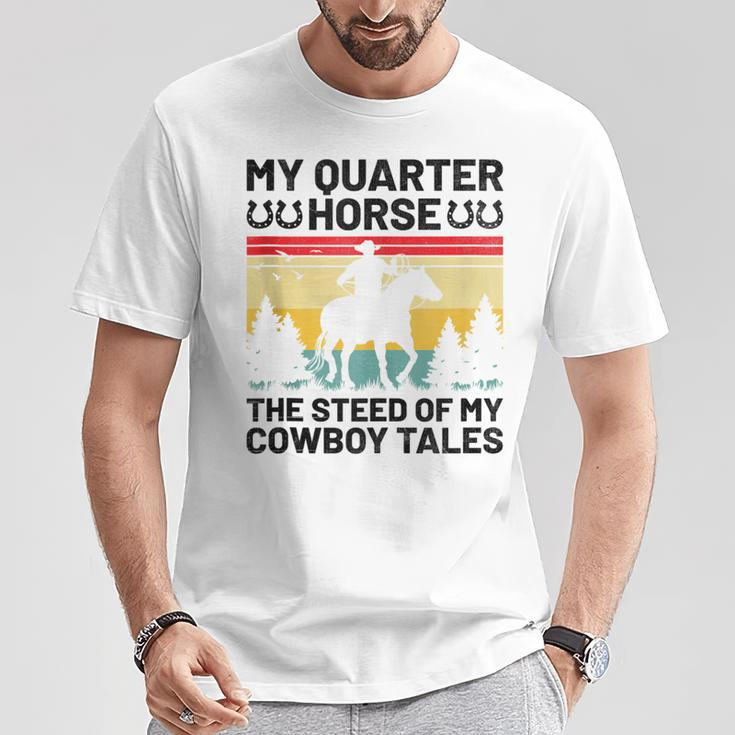 American Quarter Horse Owner Horse Riding Horses Racing T-Shirt Unique Gifts