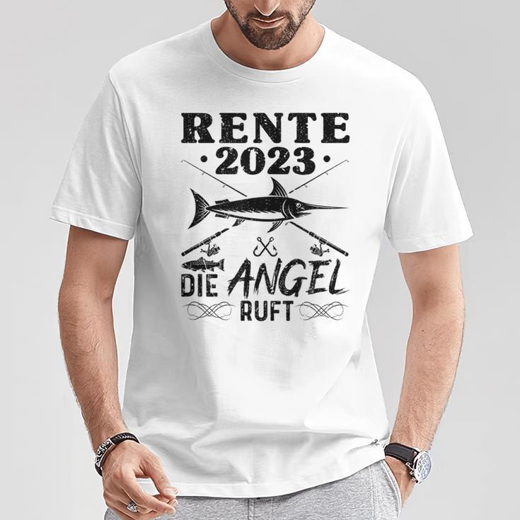 Angler Opa Papa Angeln Ruhestand Rente T-Shirt Lustige Geschenke