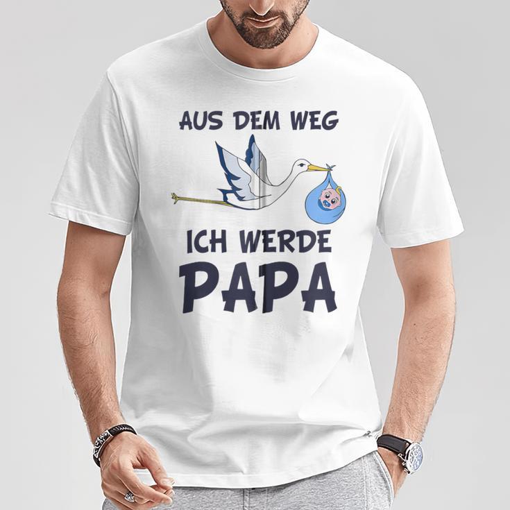 Aus Dem Weg Ich Werde Papa Schwangerschafts Ankündigung Kapuzenjacke T-Shirt Lustige Geschenke