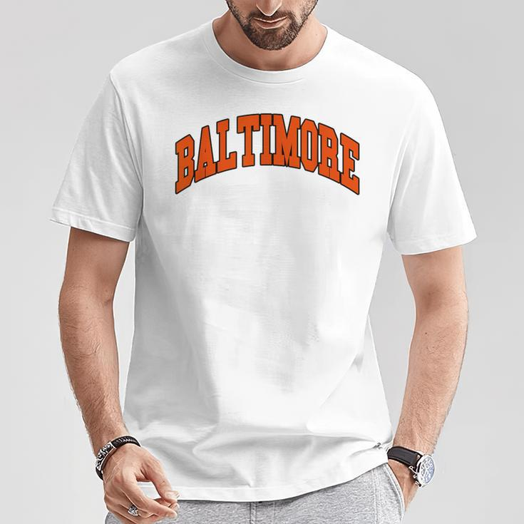 Baltimore Throwback Classic T-Shirt Funny Gifts
