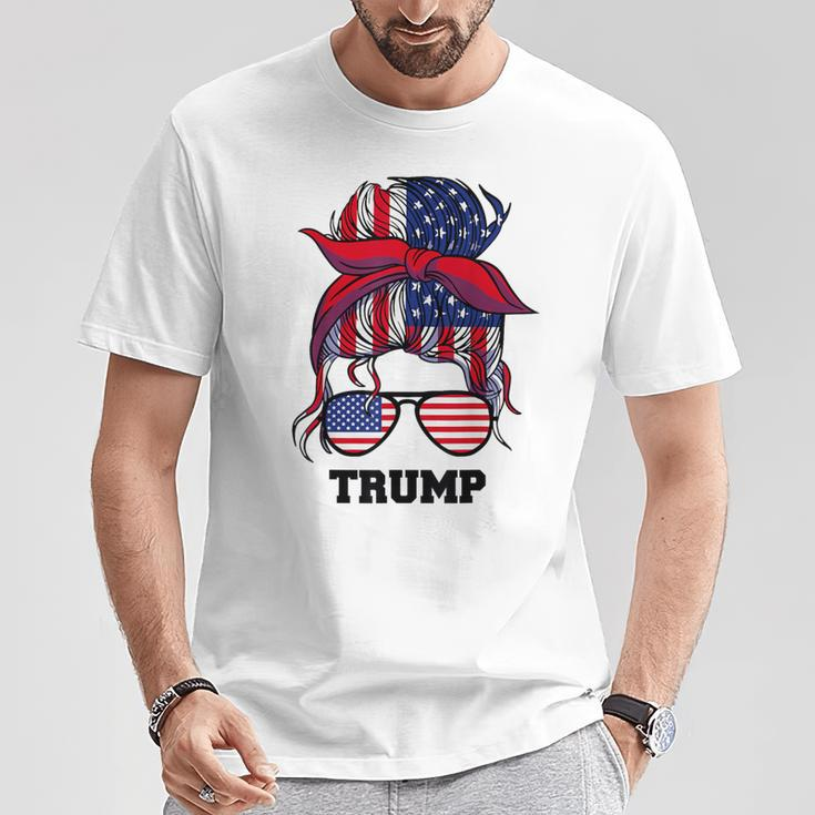 Bandana Headscarf Sunglasses Girls Trump T-Shirt Unique Gifts