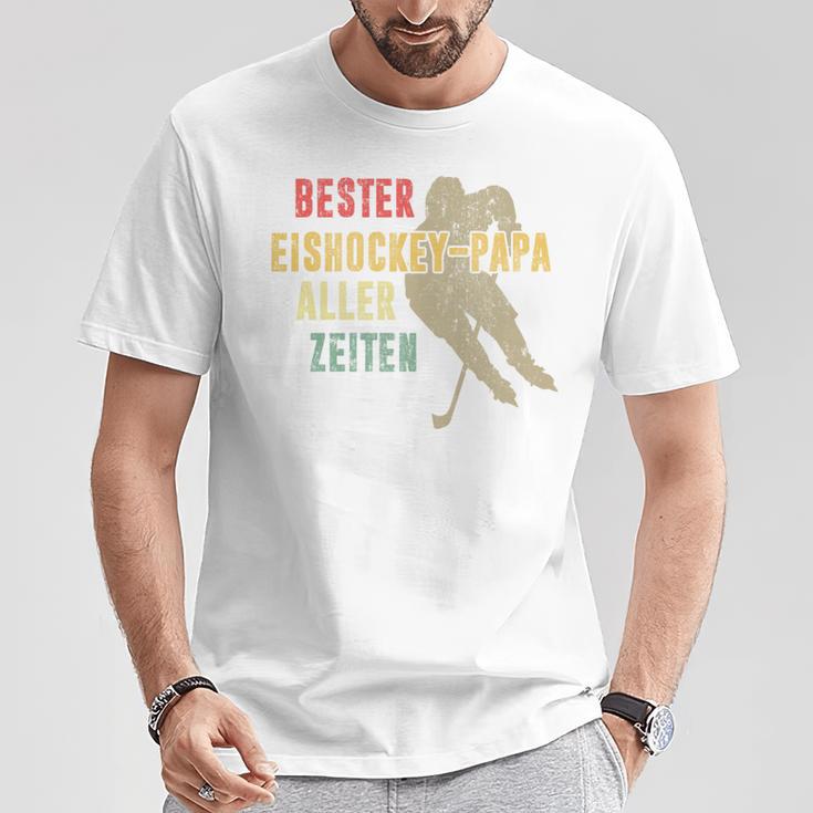 Bester Eishockey-Papa Aller Zeiten Herrenatertag Geschenk T-Shirt Lustige Geschenke