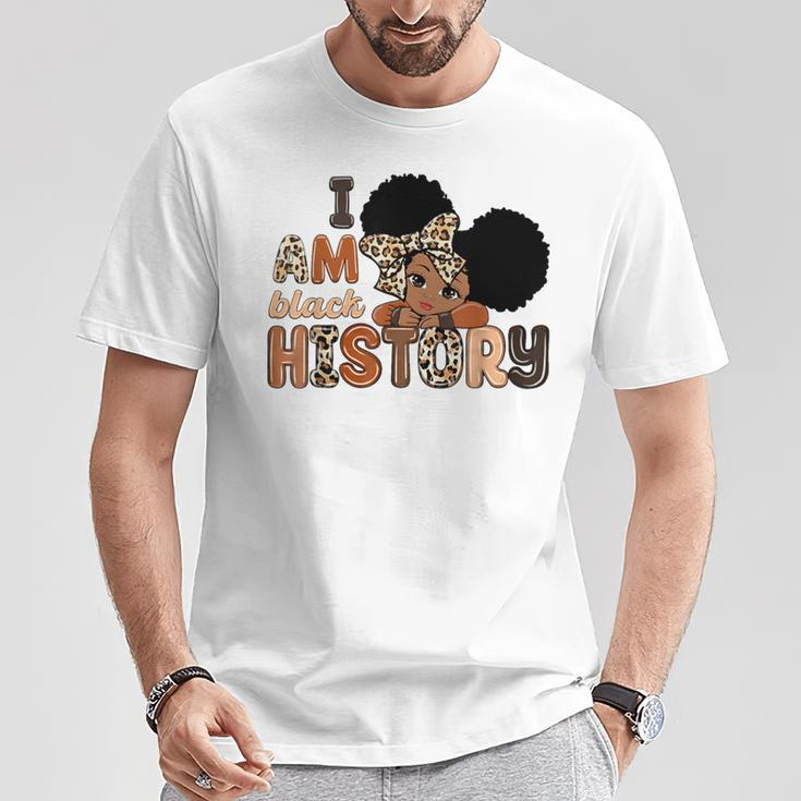 I Am Black History Celebrating Black History Month Girls T-Shirt Unique Gifts