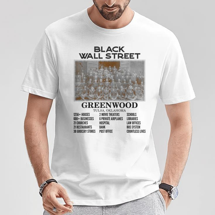 Black Wall Street African American Black History And Legacy T-Shirt Unique Gifts