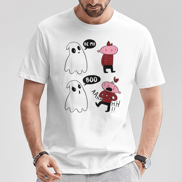 Be My Boo Ghost Valentines Day T-Shirt Unique Gifts