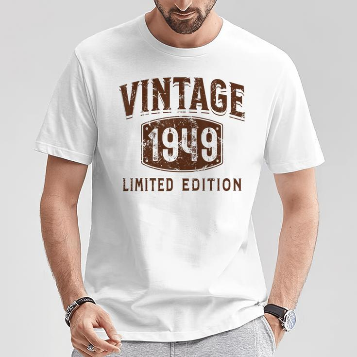 Born In 1949 Limited Edition Birthday Vintage 1949 T-Shirt Unique Gifts
