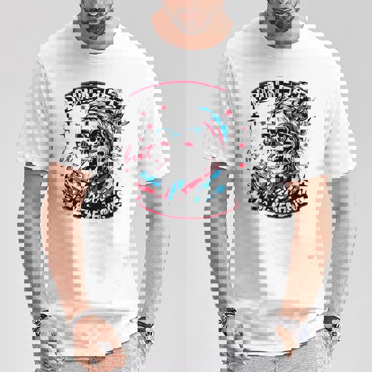 Born Free But Now I'm Expensive 4Th Of July Skeleton T-Shirt Unique Gifts