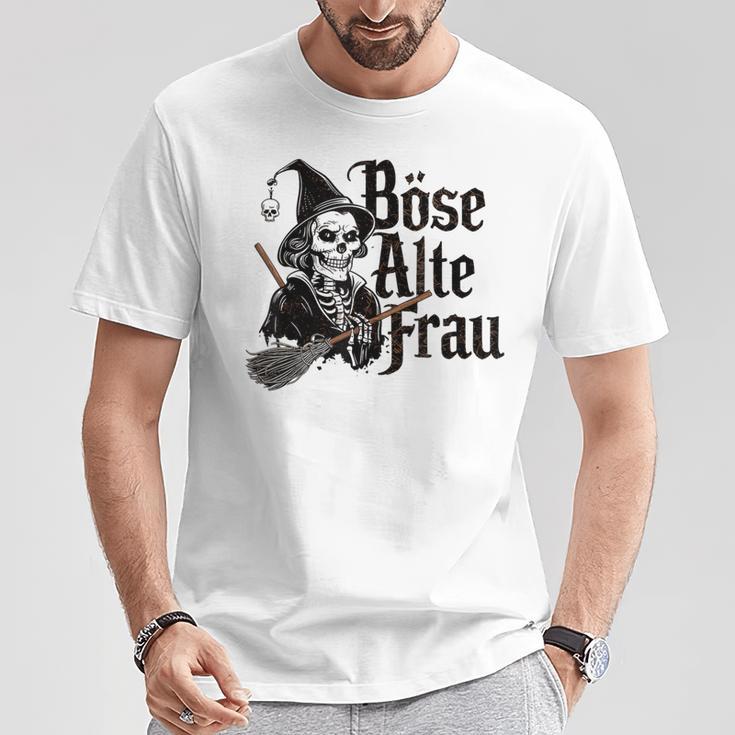 Böse Alte Frau Langarm Böse Alte Frau T-Shirt Lustige Geschenke