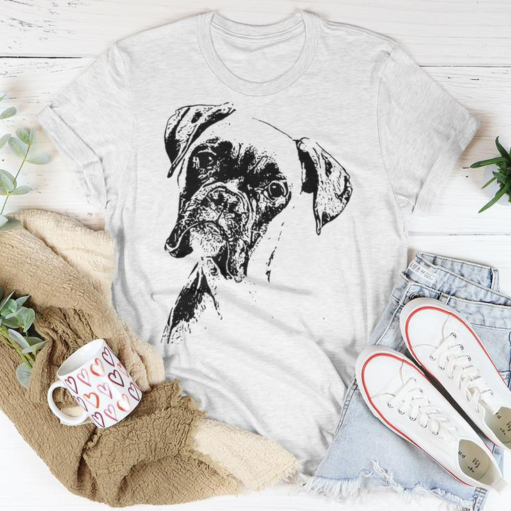 Boxer Dog Face Dog Lovers Boxer Dog T-Shirt Unique Gifts