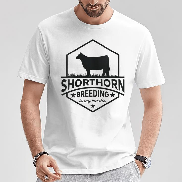 Breeding Cow Breakling Limits Breeder Shorthorn Cattle T-Shirt Unique Gifts