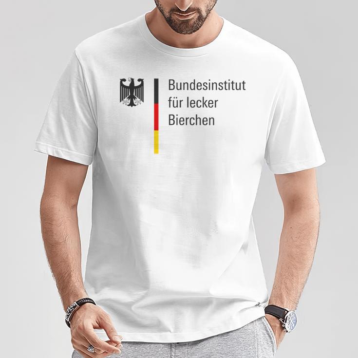 Bundesinstitut Für Leckere Bierchen Delicious Bier Party T-Shirt Lustige Geschenke