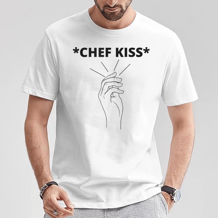 Chef Kiss Satisfaction Hand Gesture T-Shirt Unique Gifts