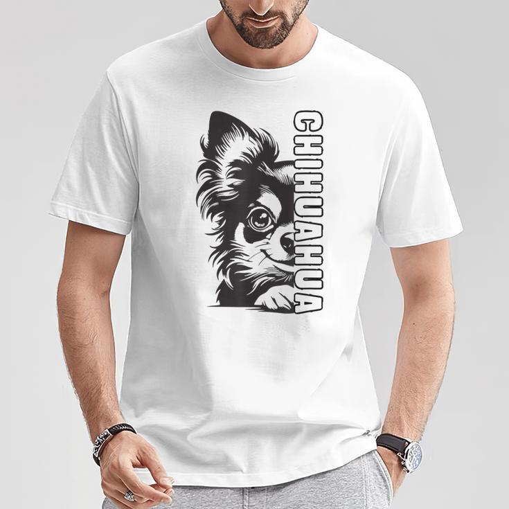 Chihuahua Hund Herrchen Frauchen Hunde T-Shirt Lustige Geschenke