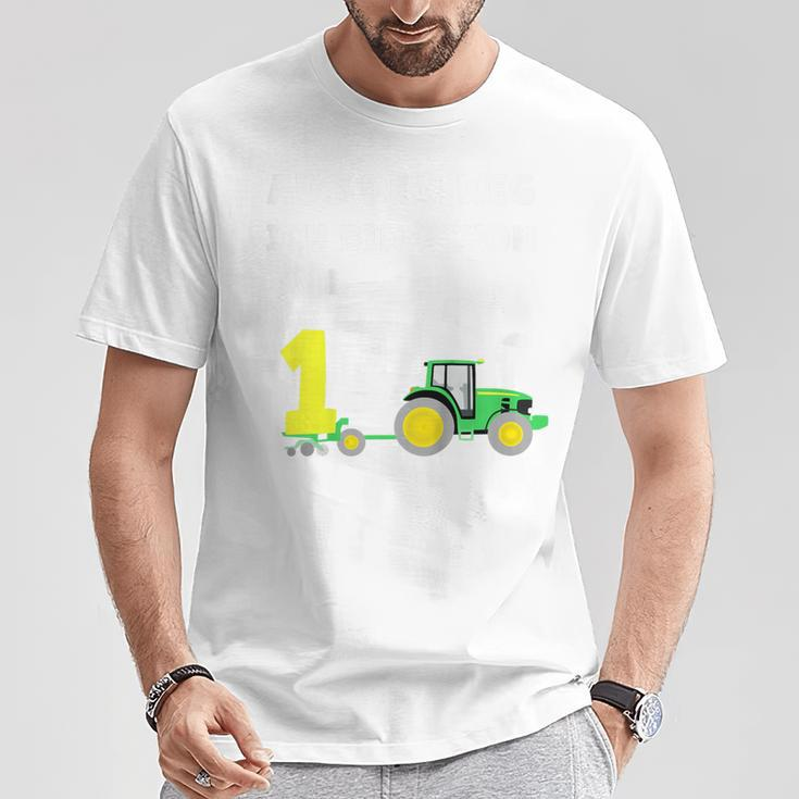 Children's 1St Birthday Ich Bin Schon 1 Jahre Tractor Tractor T-Shirt Lustige Geschenke
