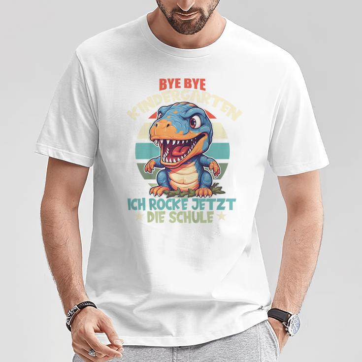 Children's Bye Bye Kindergarten With Dino T-Shirt Lustige Geschenke