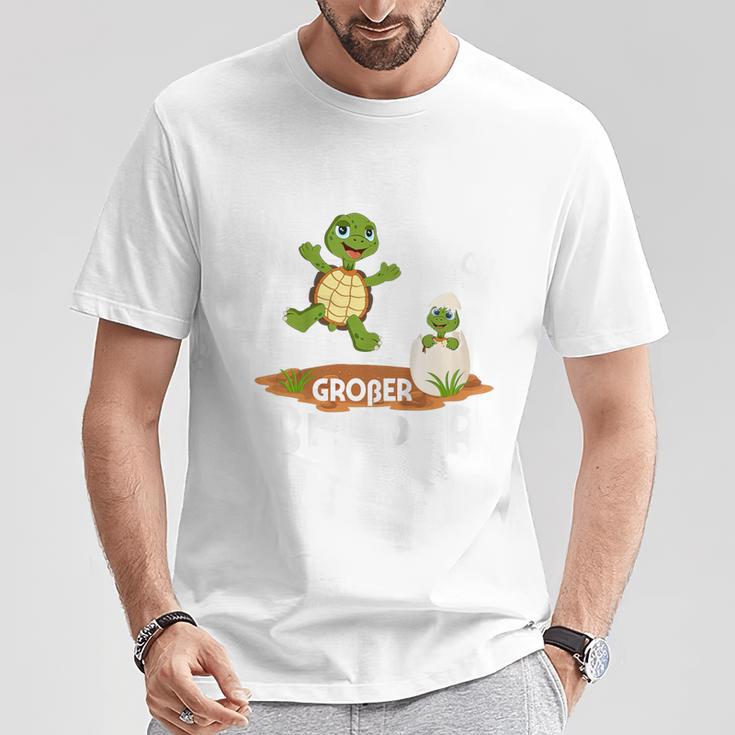 Children's Endlich Großer Bruder Sohn Geschwister Schildkrötes T-Shirt Lustige Geschenke