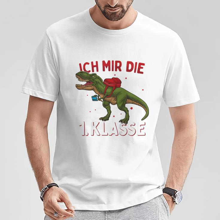 Children's First Day Of School 2023 Dinosaur Jetzt Hol Ich Mir Die 1St Class T-Shirt Lustige Geschenke