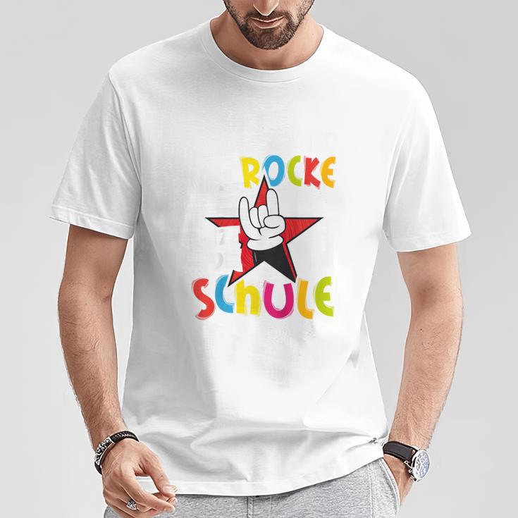 Children's First Day At School Ich Rocke Jetzt Die Schule Schulkind T-Shirt Lustige Geschenke