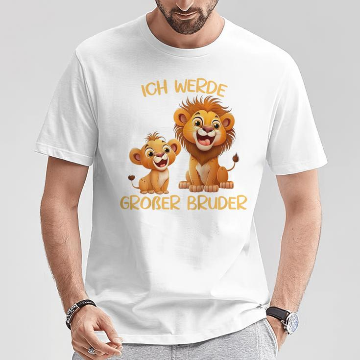 Children's Ich Werde Große Bruder Zwei Löwen Ich Werde T-Shirt Lustige Geschenke