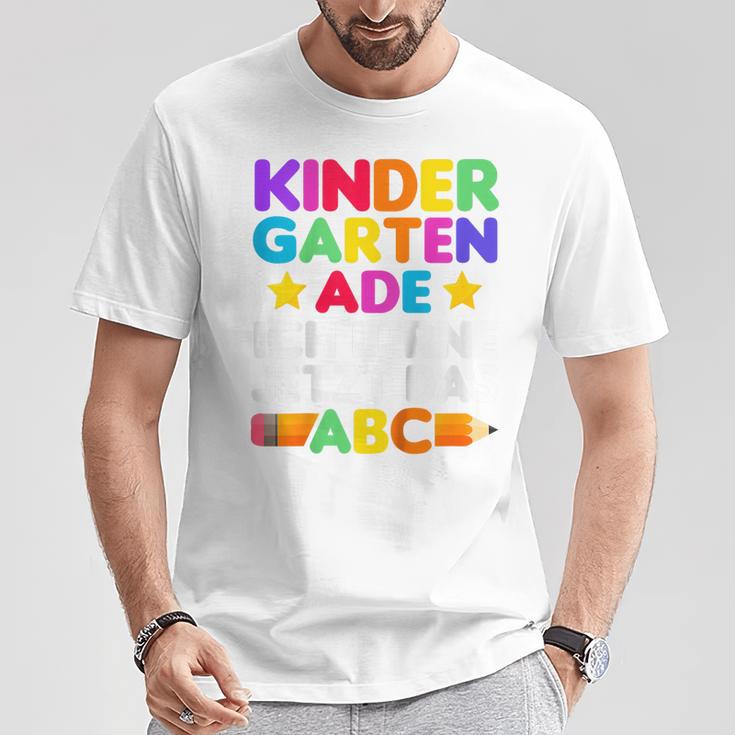 Children's Kindergarten Ade Ich Lerne Jetzt Das Abc T-Shirt Lustige Geschenke