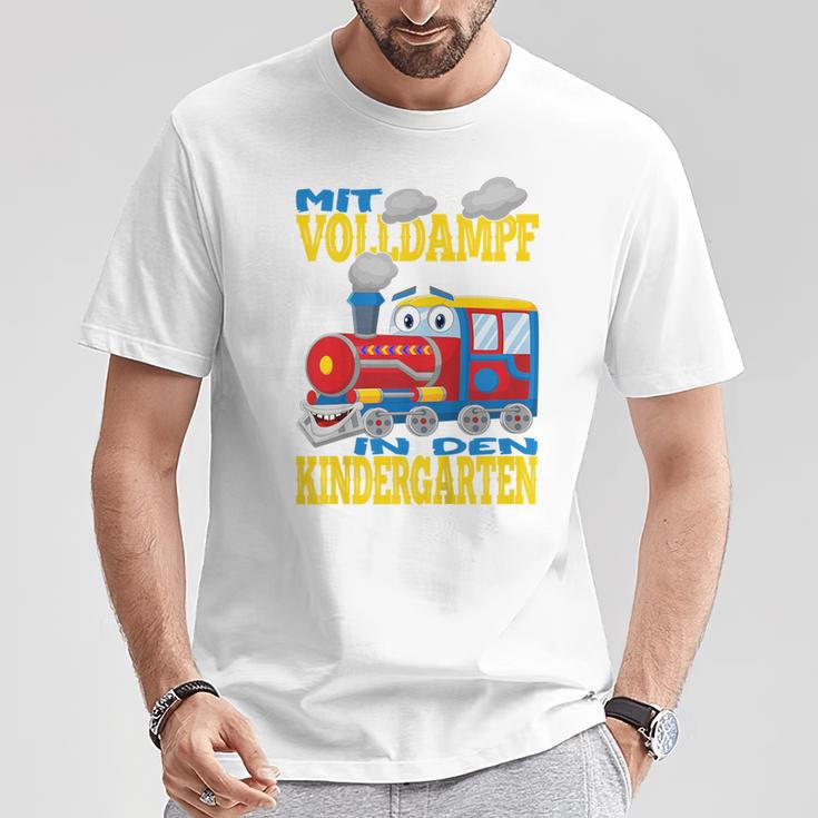 Children's Mitollteamf In Den Kindergarten Steam Train T-Shirt Lustige Geschenke