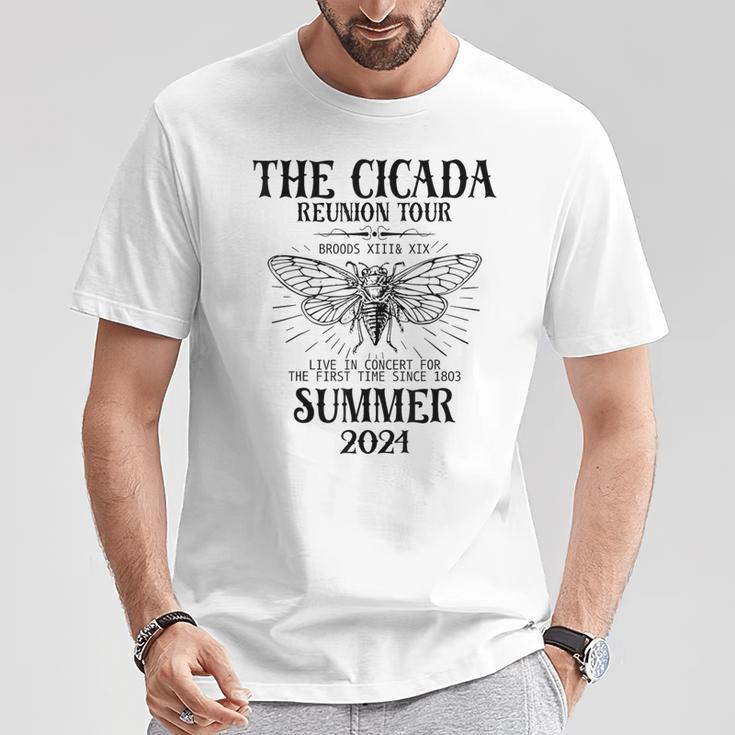 The Cicadas Reunion Us Tour 2024 Cicada Concert Fest Lover T-Shirt Unique Gifts