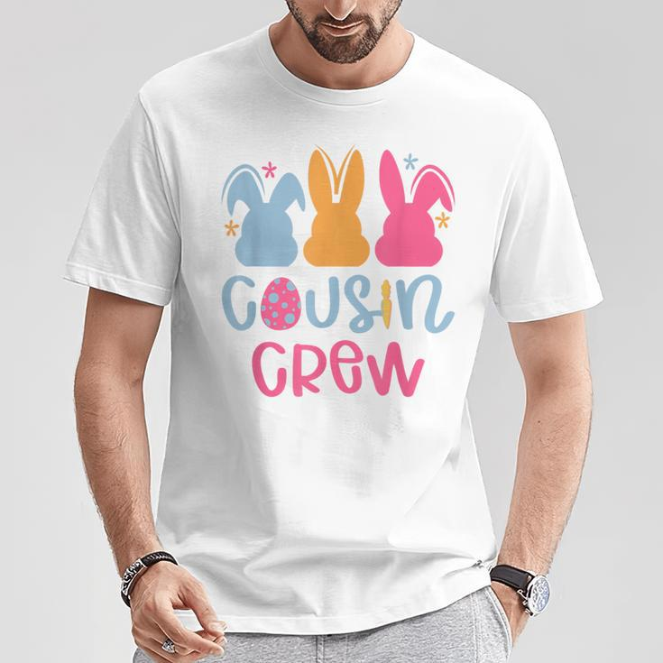 Cousin Crew Cute Bunny Rabbit Matching Easter Day Party T-Shirt Unique Gifts