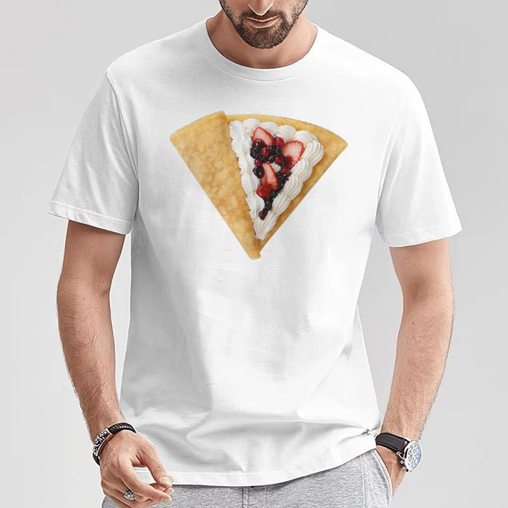 Crepe Costume Food Pun Costume French Desserts T-Shirt Unique Gifts