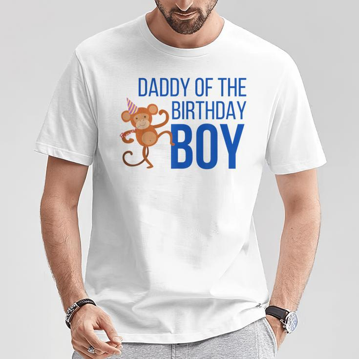 Daddy Of The Birthday Boy Party Monkey Dad T-Shirt Unique Gifts