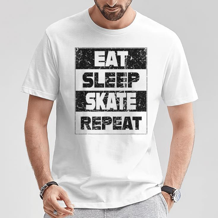 Eat Sleep Skate Repeat T-Shirt Lustige Geschenke
