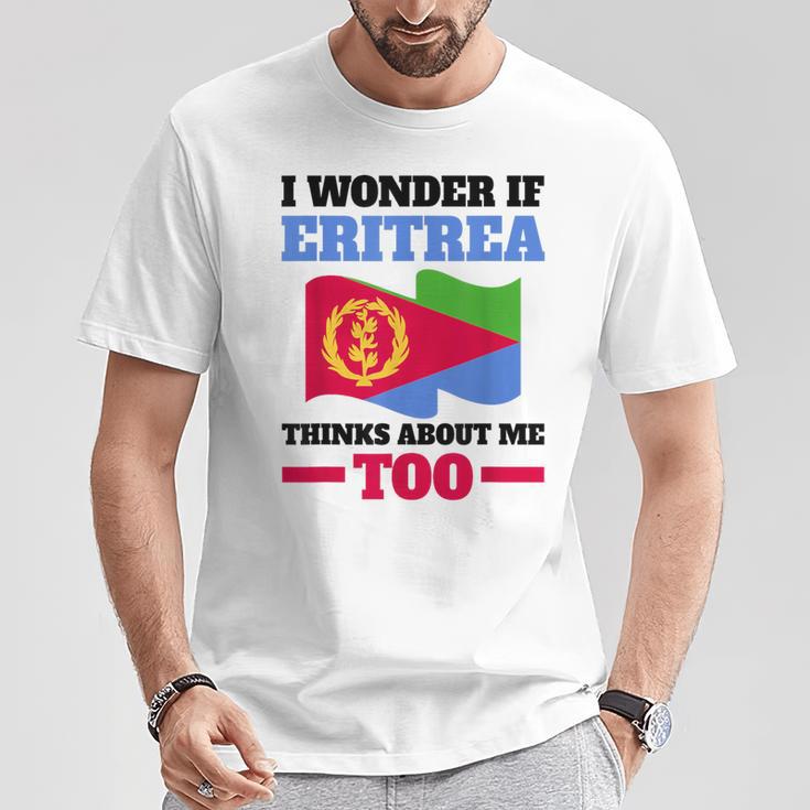 Eritrea Eritreische Flagge T-Shirt Lustige Geschenke