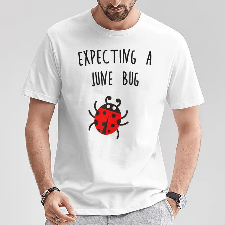 Expecting A June Bug Pregnant Future MotherT-Shirt Unique Gifts