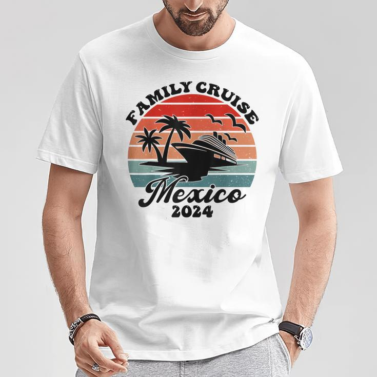 Family Cruise Mexico 2024 Family Matching Couple T-Shirt Unique Gifts