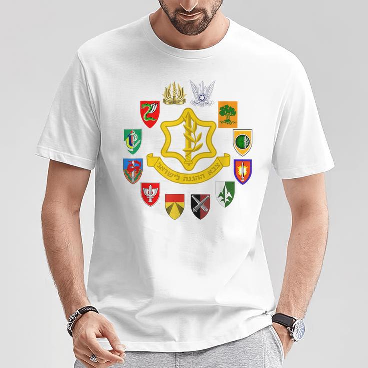 Fdi Fuerzas De Defensa Israel Ejército Israelí Unidades Militares Israelíes Camiseta unisex Regalos divertidos