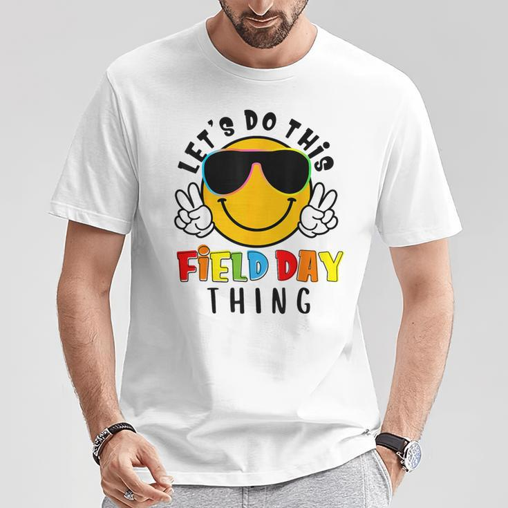 Do This Field Day Thing Sunglasses Hippie Face Boys Student T-Shirt Unique Gifts