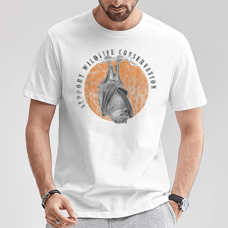 Flying Fox Bat Wildlife Animal Lover T-Shirt Unique Gifts