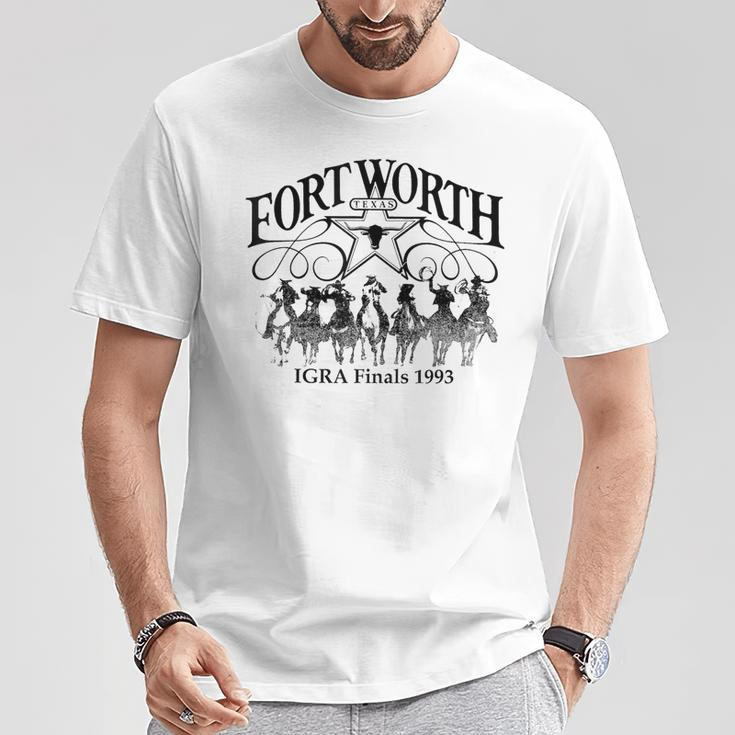 Fort Worth Vintage Retro Texas Cowboy Rodeo Cowgirl T-Shirt Unique Gifts