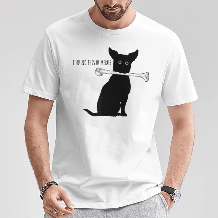 I Found This Humerus Dog Lover Humorous Pun T-Shirt Unique Gifts