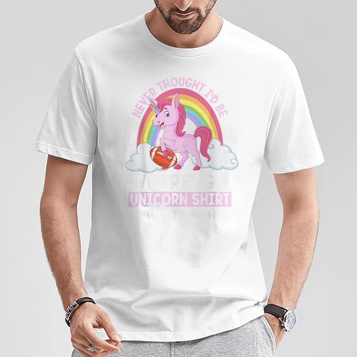 Fröhliches Einhorn-Regenbogen T-Shirt, Spruch 'Never Thought I'd Be...' Lustige Geschenke