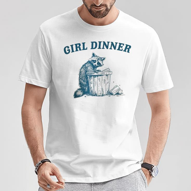Trash Panda Girl Dinner Raccoon T-Shirt Unique Gifts