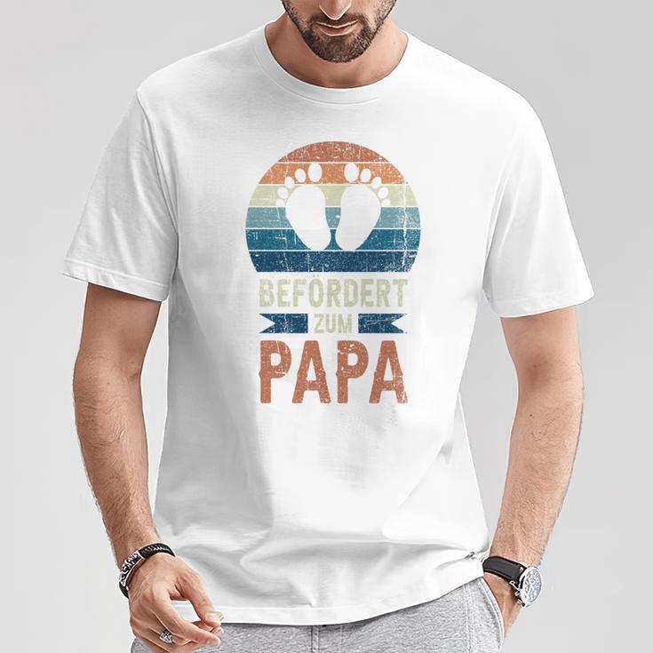 Für Papa Zur Geburt Frischgebackener Papa Retro T-Shirt Lustige Geschenke