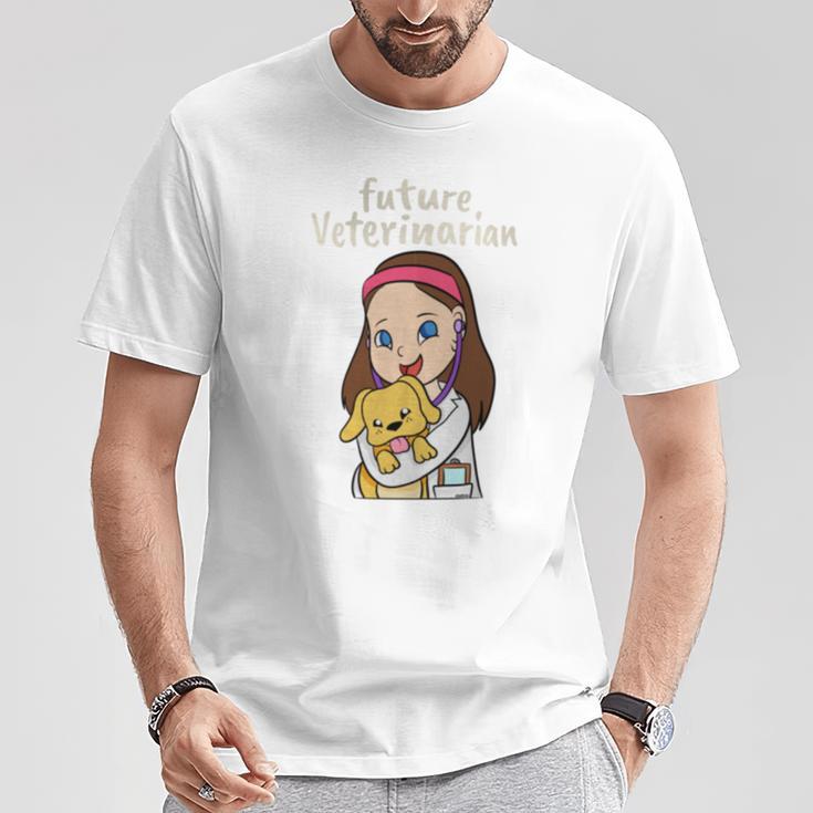 Future Veterinarian Girls Cute Veterinarian Vet T-Shirt Unique Gifts