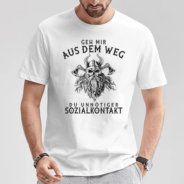 Geh Mir Aus Dem Weg T-Shirt für Herren, Witziges Textdesign Lustige Geschenke