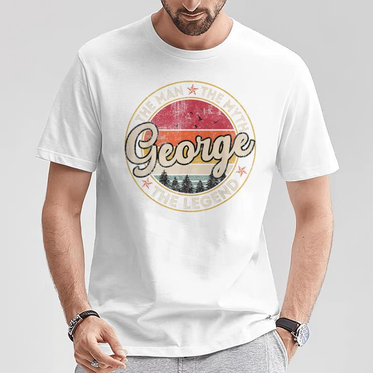 George The Man The Myth The Legend Personalized Name T-Shirt Unique Gifts