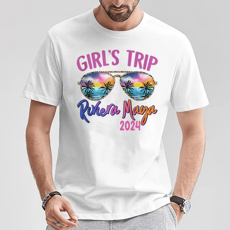 Girls Trip Riviera Maya Mexico 2024 Sunglasses Summer Squad T-Shirt Funny Gifts