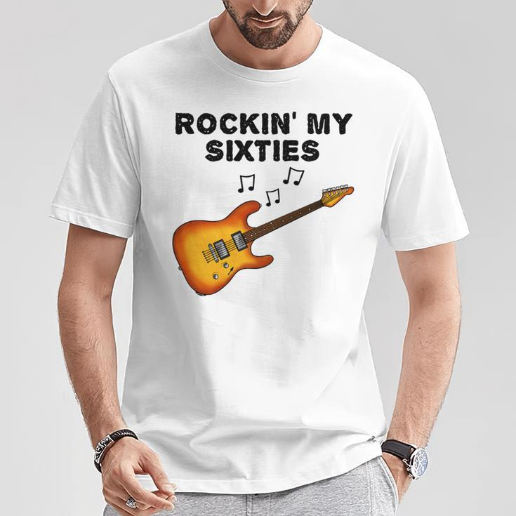 Gitarrist 60 Geburtstag E-Gitarre T-Shirt Lustige Geschenke